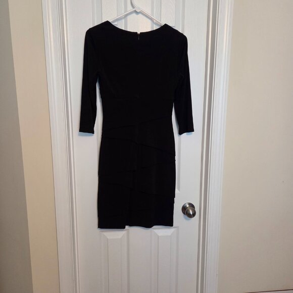 WHBM Instantly Slimming Dress 3/4 Sleeve Black dress, Size 2 - Picture 4 of 5